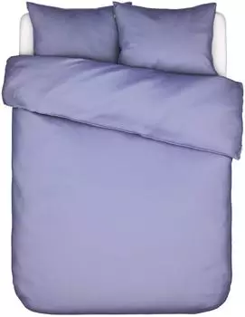 Essenza Minte Bettw&auml;sche-Garnitur Satin lavendelblau 200x200+2x80x80cm