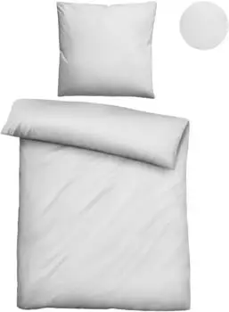 Biberna Premium Tencel Bettwäsche Garnitur 135x200cm silber/grau