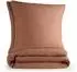 Blumtal Musselin Bettwäsche 4-teilig 2x 135x200cm + 2x 80x80cm Kupfer/Braun