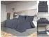 vidaXL Bettwäsche-Set Anthrazit 240x220 cm Baumwolle