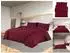 vidaXL Bettwäsche-Set Bordeauxrot 220x240 cm Baumwolle
