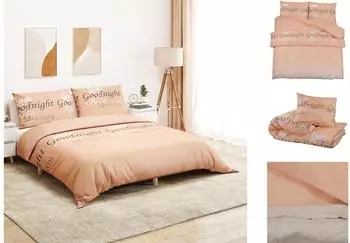 vidaXL Bettwäsche-Set Rosa 225x220 cm Baumwolle