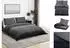 vidaXL Bettwäsche-Set Dunkelgrau 220x240 cm Baumwolle