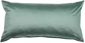 Janine Mako-Satin Bettw&auml;sche Colors 31001 - 40 x 80 cm, Salbeigr&uuml;n
