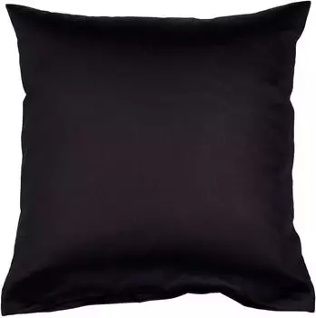 Janine Mako-Satin Bettw&auml;sche Colors 31001 - 80 x 80 cm, Schwarz
