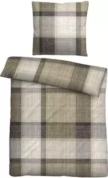 Biberna Feinbiber Bettw&auml;sche 135x200 cm (80x80 cm) beige (523012)