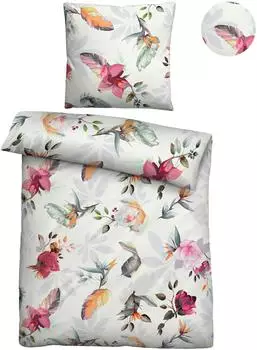 Biberna TENCEL Lyocell Bettw&auml;sche 135x200 cm (80x80 cm) fuchsia (528142)