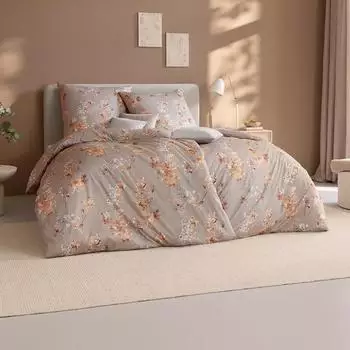 Estella Mako-Interlock-Jersey Bettwäsche Patrizia 135x200 cm (80x80 cm) taupe (534193)