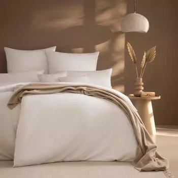Estella Mako-Interlock-Jersey Bettwäsche Takoma 155x220 cm (80x80 cm) weiß (534215)