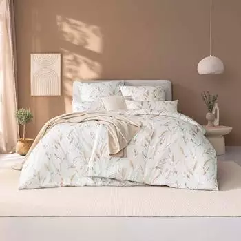 Estella Mako-Satin Bettwäsche Elvira + Gratis-Kissenbezug 40x80 cm 155x220 cm (40x80 cm + 80x80 cm) natur (534178)