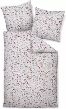 Janine Soft-Flanell Bettw&auml;sche 135x200 cm (80x80 cm) beige (532607)
