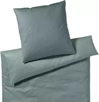 Joop! Mako-Satin Wendebettw&auml;sche Herringbone 155x220 cm (80x80 cm) salbei (532097)