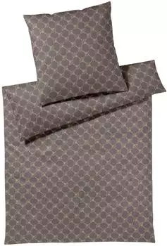 Joop! Soft-Flanell Bettw&auml;sche Soft Cornflower 155x220 cm (80x80 cm) braun (533226)