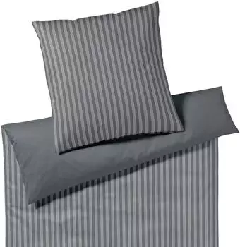 Joop! Soft-Flanell Bettw&auml;sche Soft Lines 155x220 cm (80x80 cm) blau (533268)