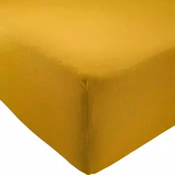 REDBEST Single-Jersey-Spannbettlaken Pittsburgh 90x190 cm - 100x200 cm gold (514440)