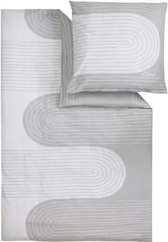 s.Oliver Mako-Satin Bettw&auml;sche 155x220 cm (80x80 cm) steingrau (528964)