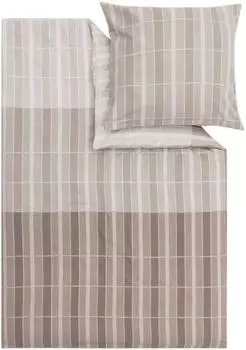 s.Oliver Mako-Satin/Flanell Bettw&auml;sche 135x200 cm (80x80 cm) beige (532548)