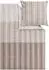s.Oliver Mako-Satin/Flanell Bettwäsche 135x200 cm (80x80 cm) beige (532548)