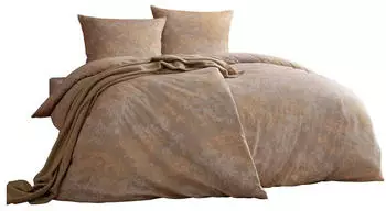 Estella Edelflanell Bettwäsche Moena 155x220 cm (80x80 cm) sand (531902)