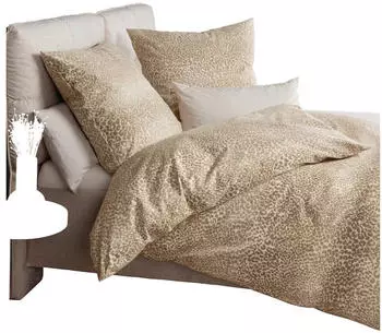 Janine Feinbiber Bettw&auml;sche 135x200 cm (80x80 cm) taupe (532572)