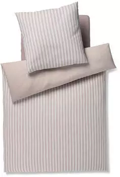 Joop! Soft-Flanell Bettw&auml;sche Soft Lines 135x200 cm (80x80 cm) beige (533271)