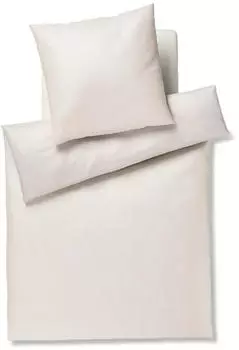 Joop! Mako-Satin Wendebettwäsche Herringbone 155x220 cm (80x80 cm) natur (532099)