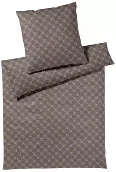 Joop! Soft-Flanell Bettw&auml;sche Soft Cornflower 135x200 cm (80x80 cm) braun (533225)