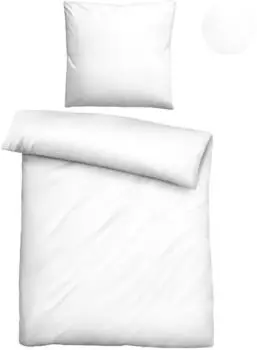Biberna TENCEL Lyocell Bettwäsche 135x200 cm (80x80 cm) weiß (523028)