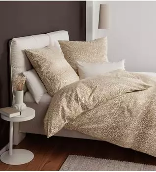Janine Feinbiber Bettw&auml;sche 155x220 cm (80x80 cm) taupe (532573)