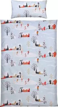 REDBEST Biber Bettwäsche 135x200 cm (40x80 cm) bleu (529887)