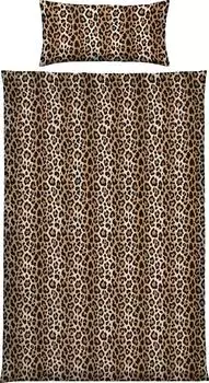 REDBEST Flanell Bettwäsche 155x220 cm (40x80 cm) beige-schwarz (531733)