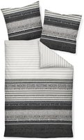 Bettw&auml;sche DAVOS Biber ( 240x220 cm, mit 2 Kissen) - 200x220 cm, mit 2 Kissen