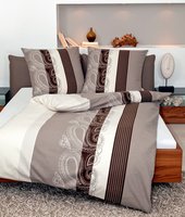 Janine Feinbiber Wende-Bettw&auml;sche Davos 6456-07 135x200 cm + 80x80 cm -