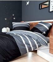 Janine Bettw&auml;sche "J. D." 2 Stk. Bettw&auml;sche im Streifen-Design in verschiedenen