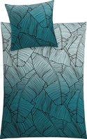 Kleine Wolke Bettw&auml;sche "Vero" 2 Stk. mit Palmenblattmuster