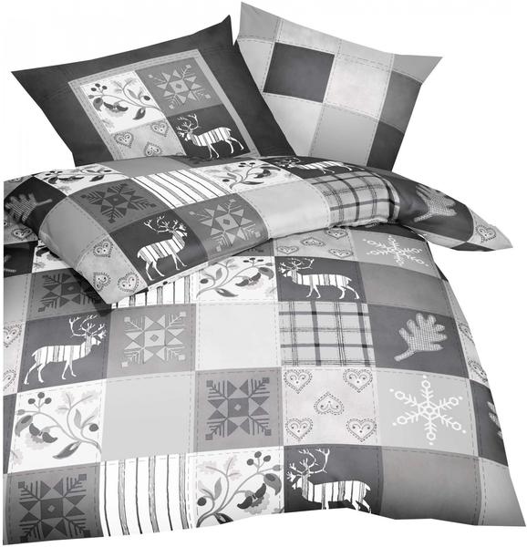 Kaeppel Winterquilt 80x80+135x200cm grau