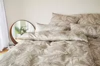 Elegante Bettw&auml;sche "Maison Leaves" 2 Stk. angenehmes Hautgef&uuml;hl