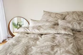Elegante Mako-Satin Bettw&auml;sche rot 135x200 cm 80X80 cm)
