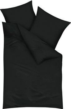 KAEPPEL Uni Mako-Satin schwarz 155 x 220 cm + 80 x 80 cm