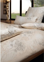 ESTELLA Bettw&auml;sche Gregorio | Silber | 155x220 cm + 80x80 cm | b&uuml;gelfreie Qualit&auml;t