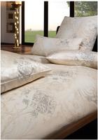 Estella Schweizer Premium Satin Bettw&auml;sche Svizzera sand 135x200 cm + 80x80 cm...