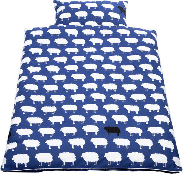 Pinolino Bettwäsche 100x135cm - Happy Sheep blau