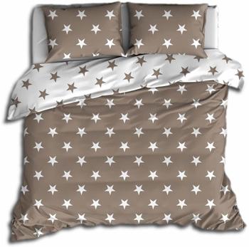 Trend Micro Bettw&auml;sche Sterne taupe (135x200+80x80cm)
