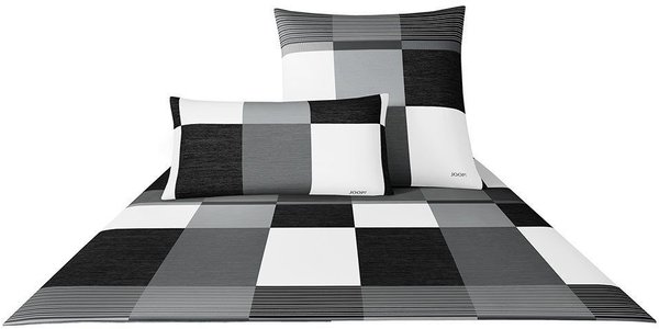 Joop! Plaza Squares 80x80+155x220cm black