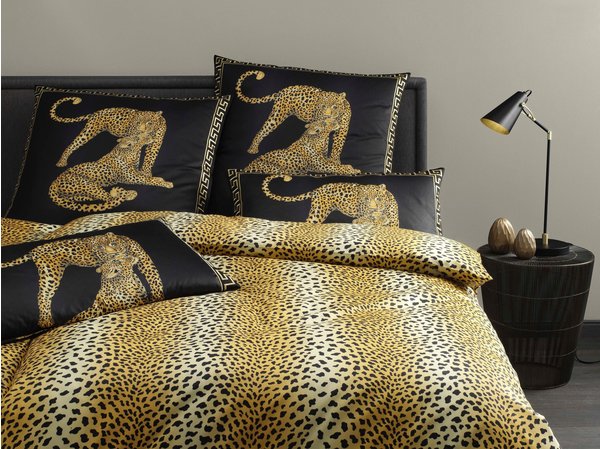 Elegante Gepard Pair schwarz (155x220+80x80cm)