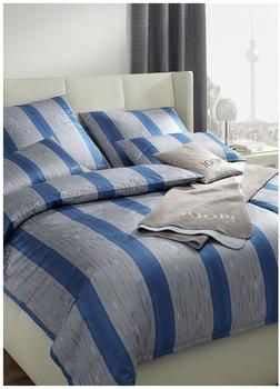 Joop! Bettw&auml;sche Plaza Stripes Azur 155x220 cm 80x80 cm