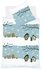 FLEURESSE Eulen + Pinguine hellblau/grau (135x200+80x80cm)