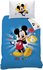 CTI Disney Mickey Star, Baumwoll-Bettwäsche 135x200 - 80x80