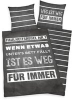 Herding Young Collection Jugendbettw&auml;sche "Faulheit" 2 Stk. Spr&uuml;che- und