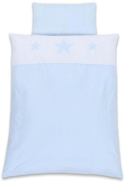 Babybay Kinderbettwäsche Sterne hellblau